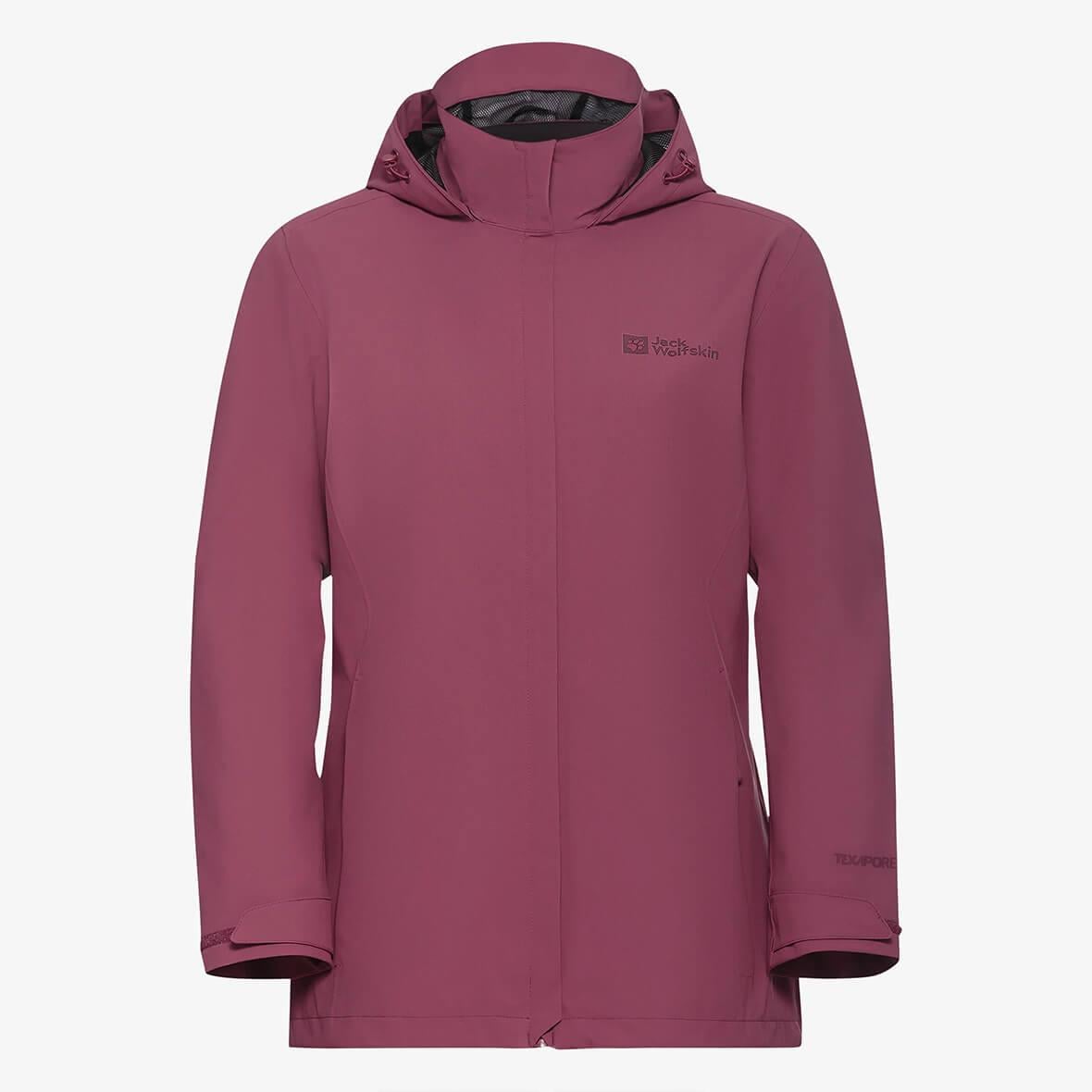 Jack Wolfskin Trail Time 2L JKT W Kadın Ceket - Bordo