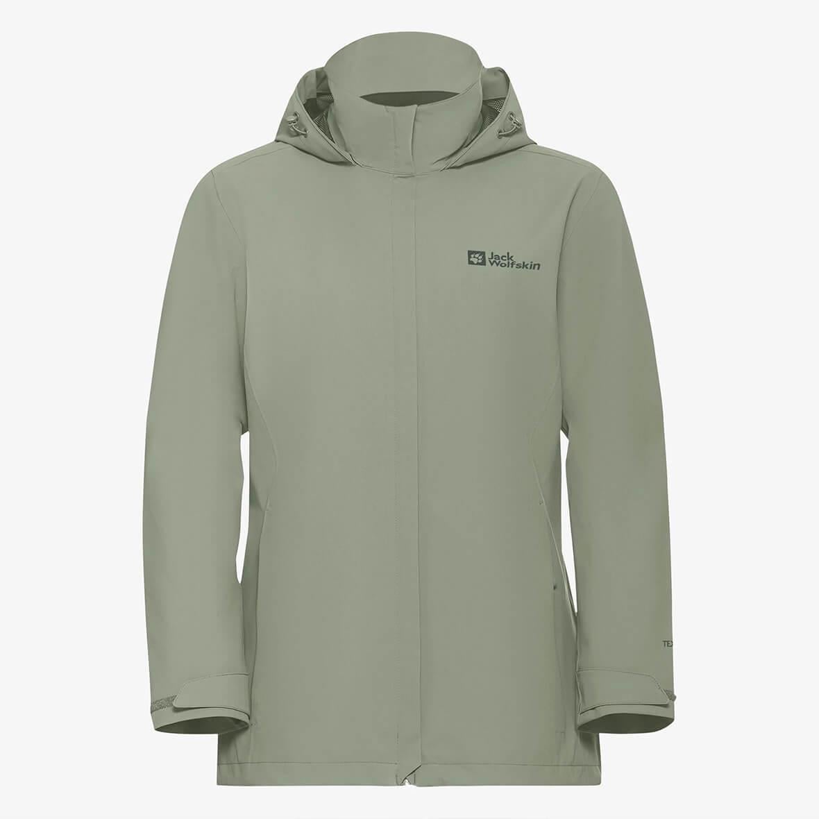Jack Wolfskin Trail Time 2L JKT W Kadın Ceket - Kaktüs Yeşili