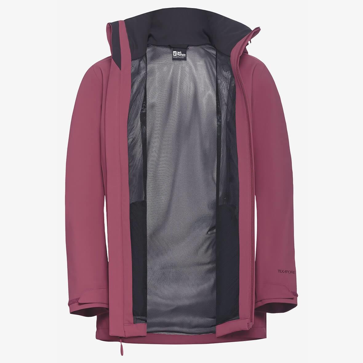 Jack Wolfskin Trail Time 2L JKT W Kadın Ceket - Bordo