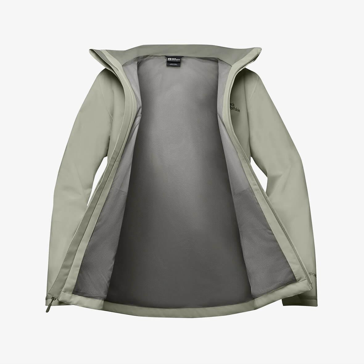 Jack Wolfskin Trail Time 2L JKT W Kadın Ceket - Kaktüs Yeşili