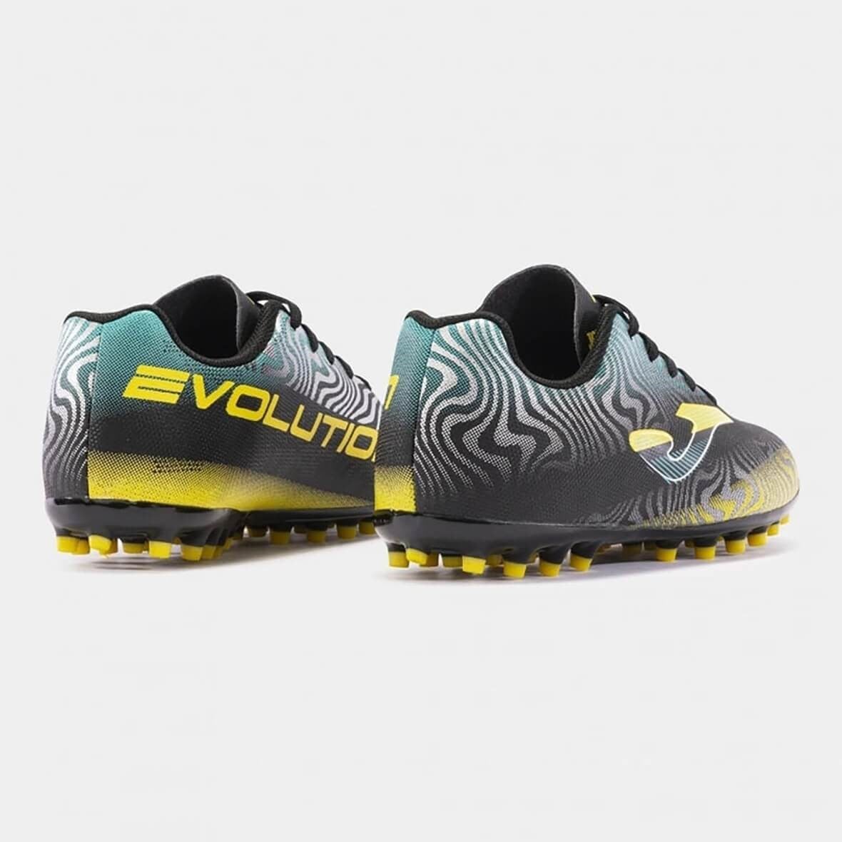 Joma Evolution Jr 2401 Black Turf Çocuk Halı Saha Ayakkabısı - Siyah / Multi