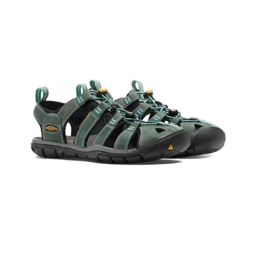 Keen Clearwater CNX Leather Kadın Sandalet - Yeşil