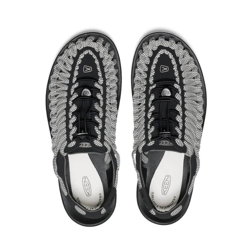 Keen Uneek Flat Erkek Sandalet - Siyah / Beyaz