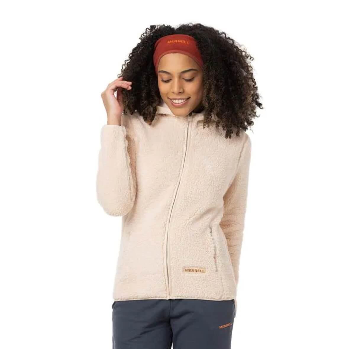 Merrell Jade W Sherpa Polar Kapüşonlu Kadın Ceket- Krem