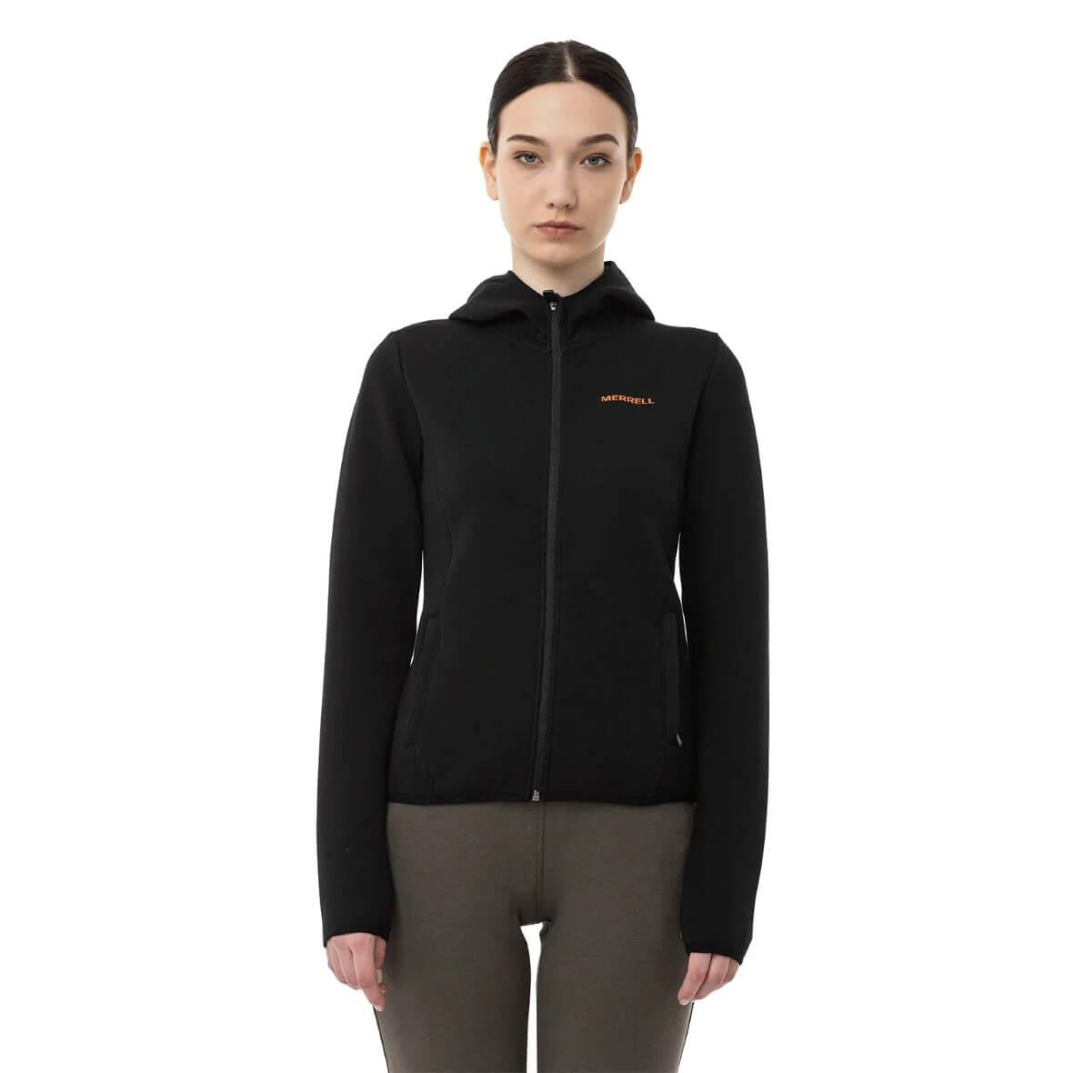 Merrell Shine Kapüşonlu Kadın Sweatshirt - Siyah