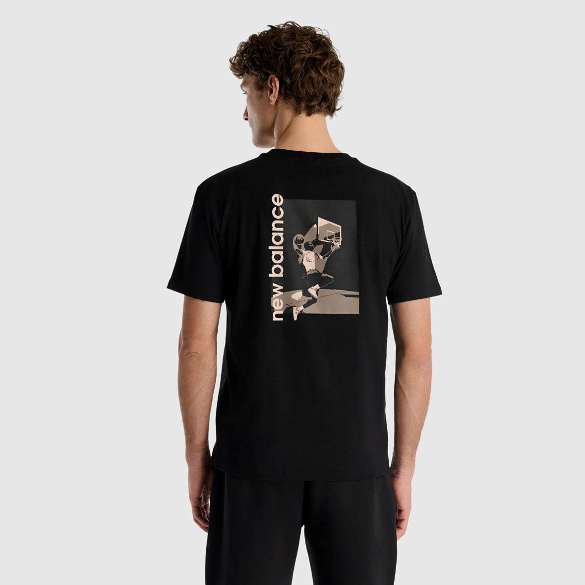 New Balance MNT1509-BK Erkek T-Shirt - Siyah