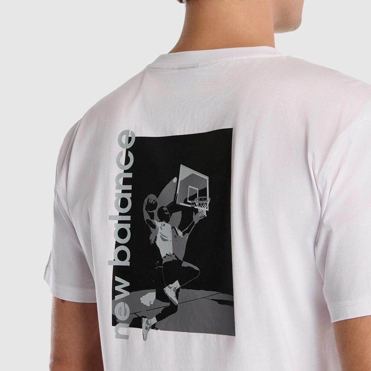 New Balance MNT1509-WT Erkek T-Shirt - Beyaz