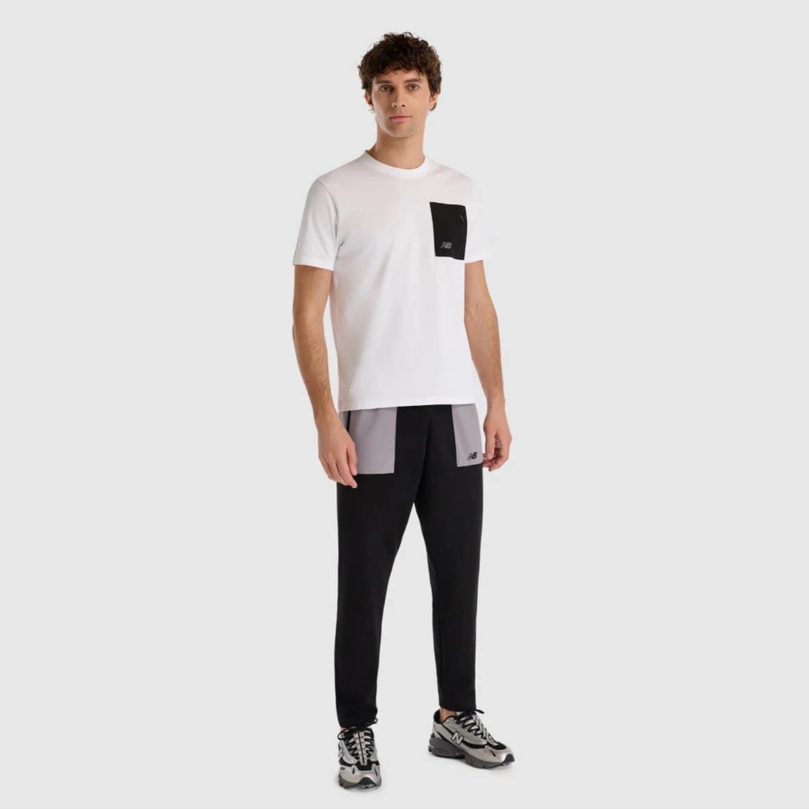 New Balance MNT1516-WT Erkek T-Shirt - Beyaz