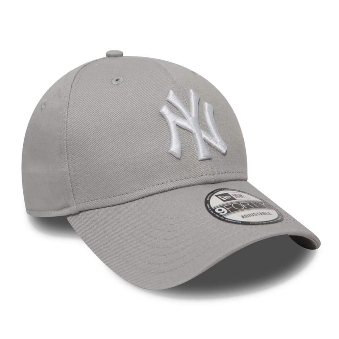 New Era Şapka - 9FORTY League Basic New York Yankees Gray/Optic White