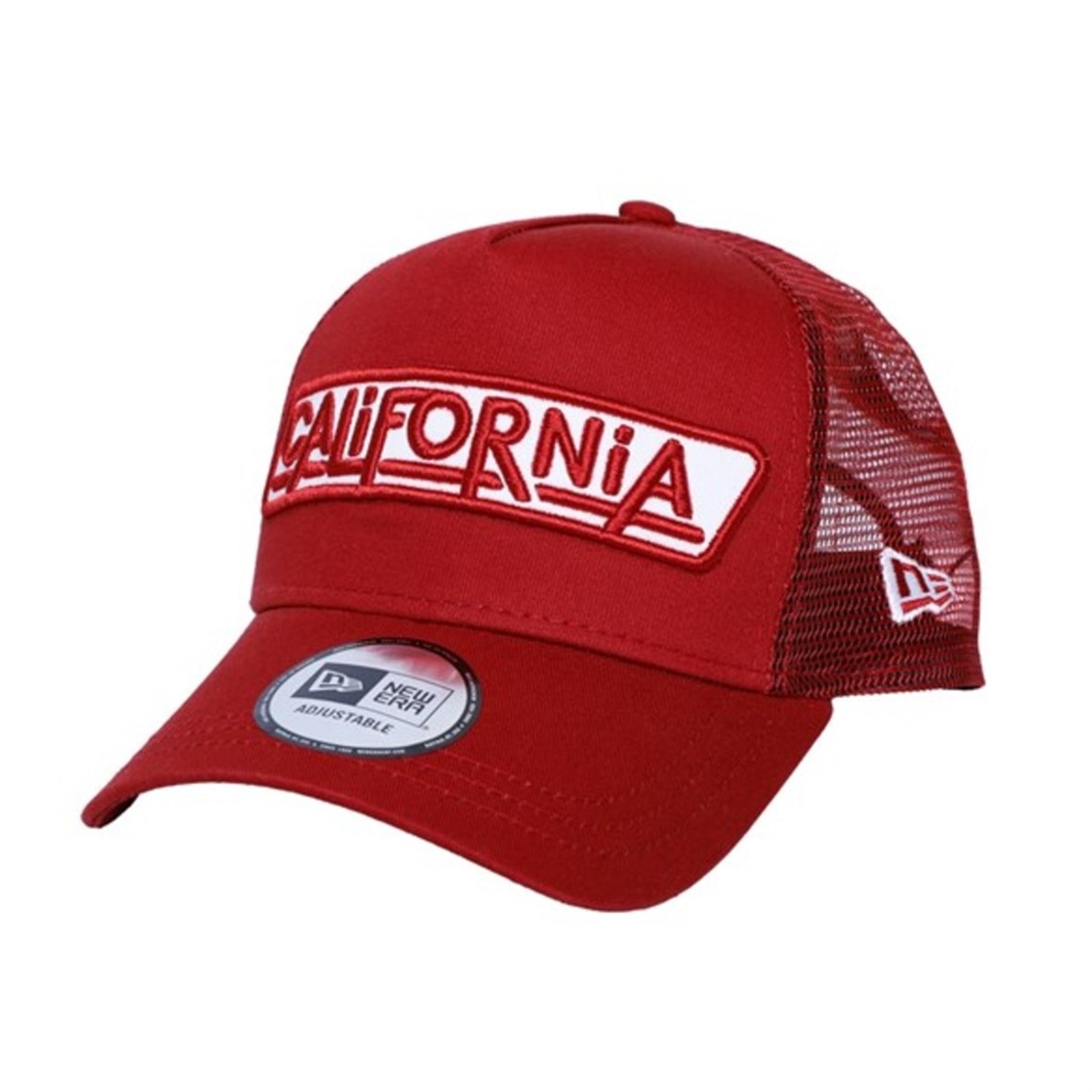 New Era Şapka - USA California Patch Red A Frame Trucker 