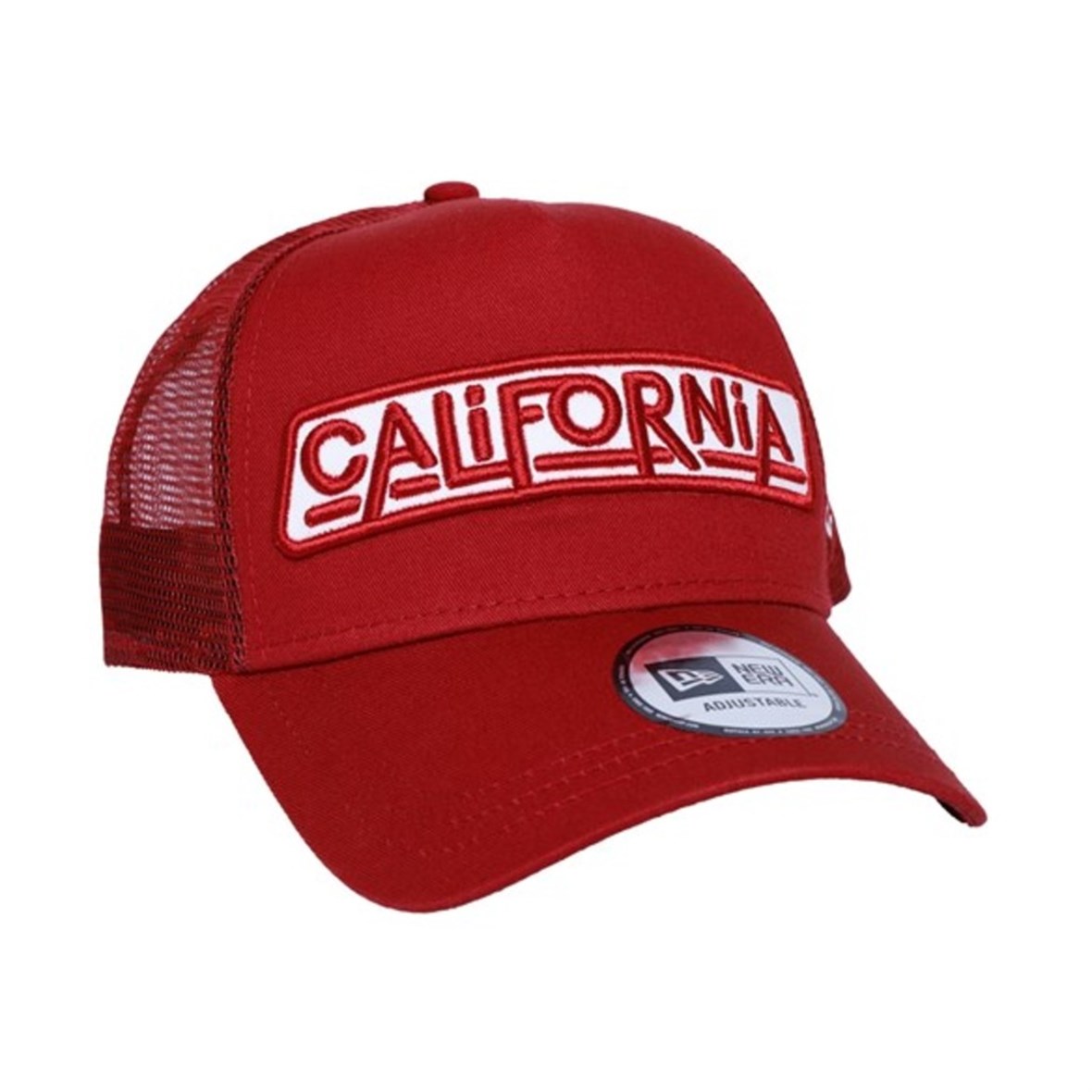 New Era Şapka - USA California Patch Red A Frame Trucker 
