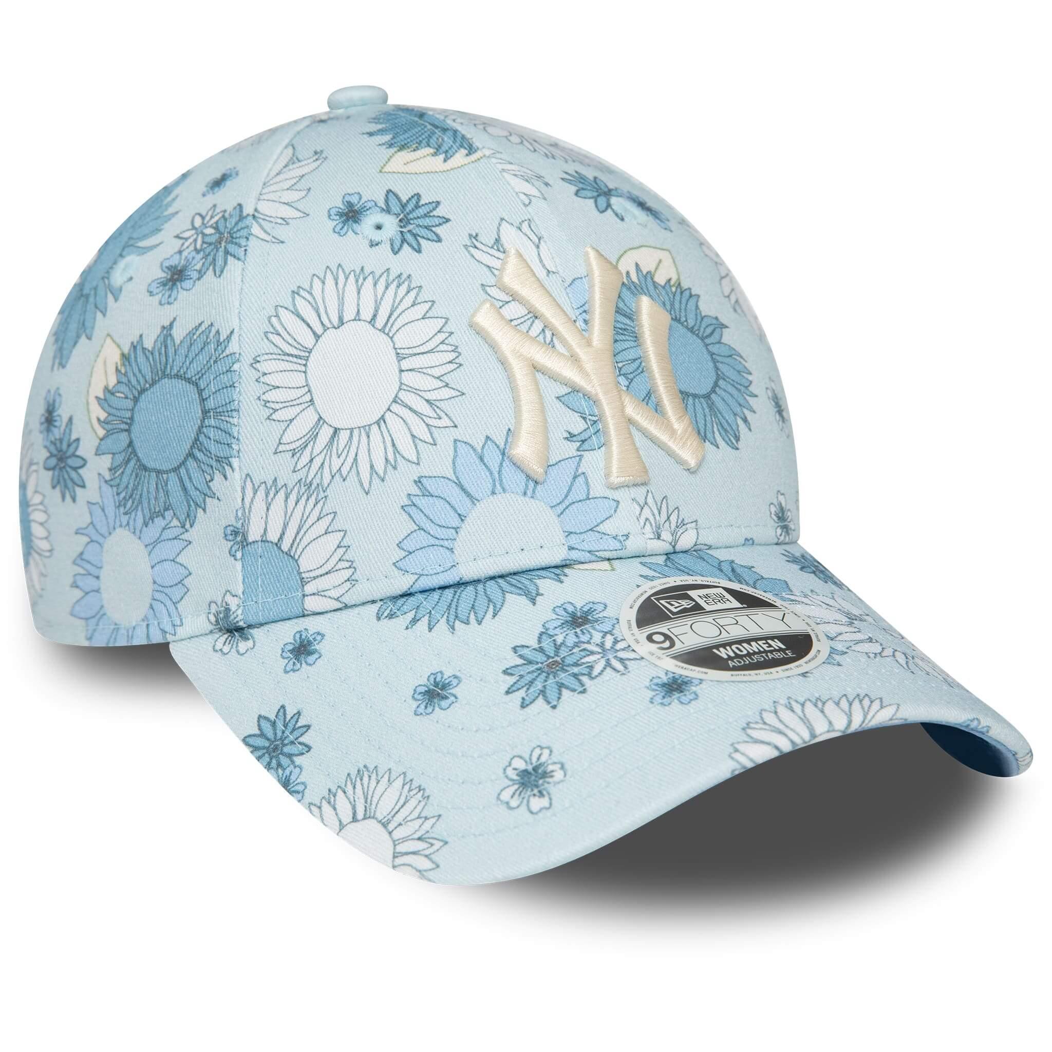 New Era Şapka - Wmns Floral AOP 9FORTY New York Yankees - Mavi