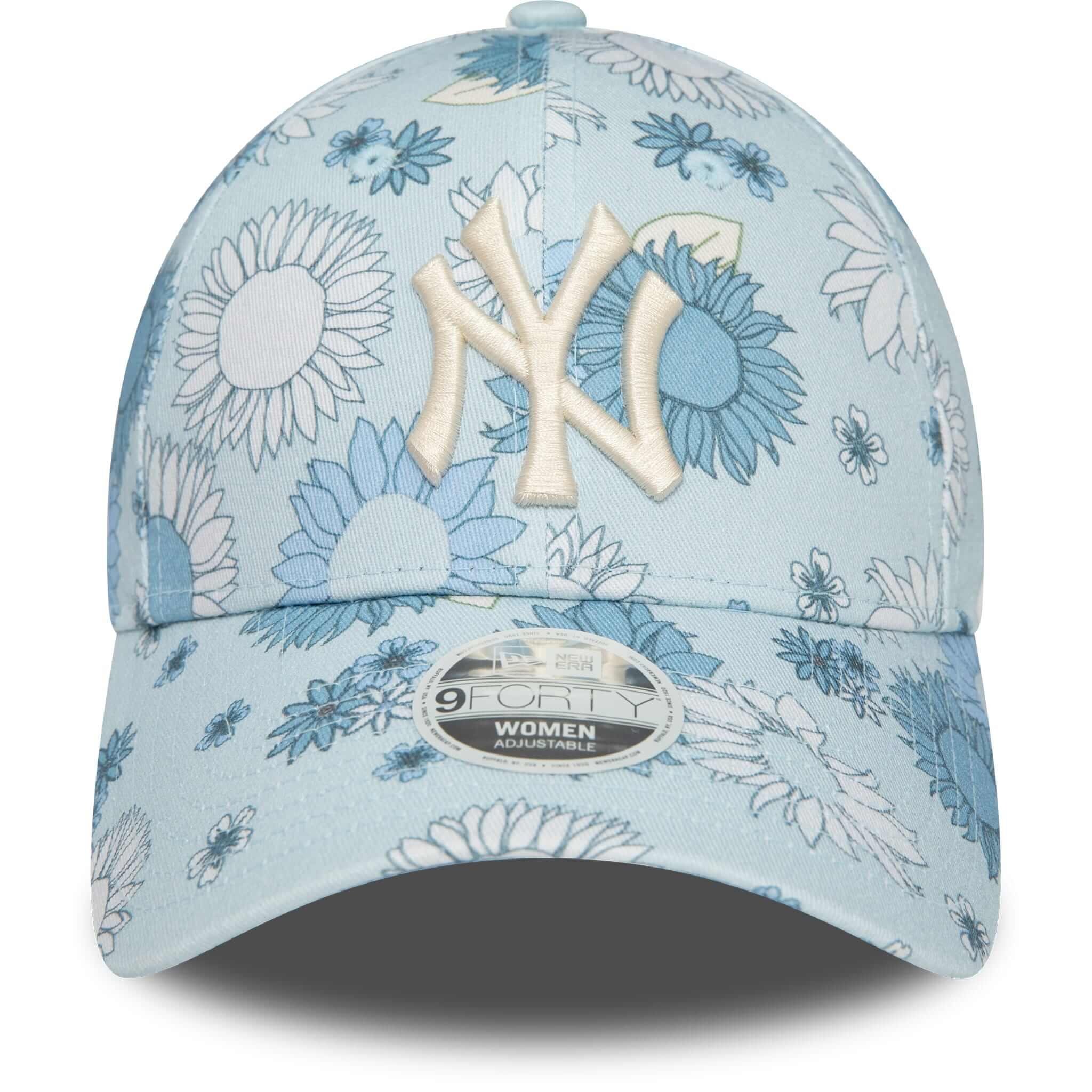 New Era Şapka - Wmns Floral AOP 9FORTY New York Yankees - Mavi