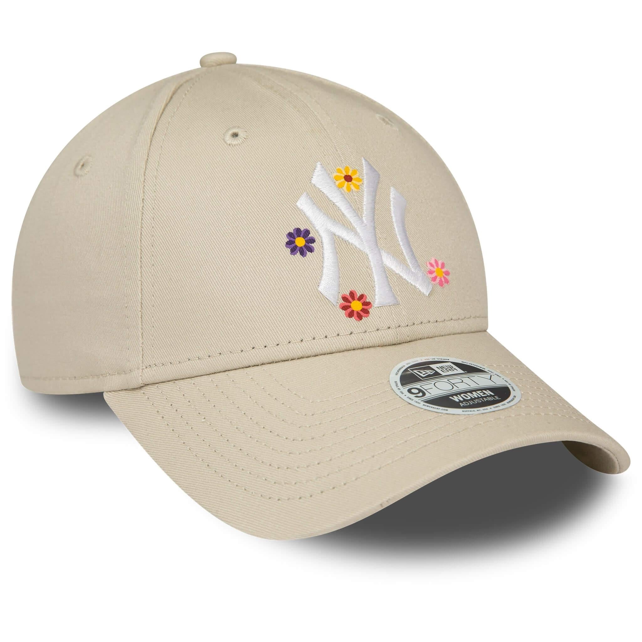 New Era Şapka - Wmns Flower 9FORTY New York Yankees - Bej