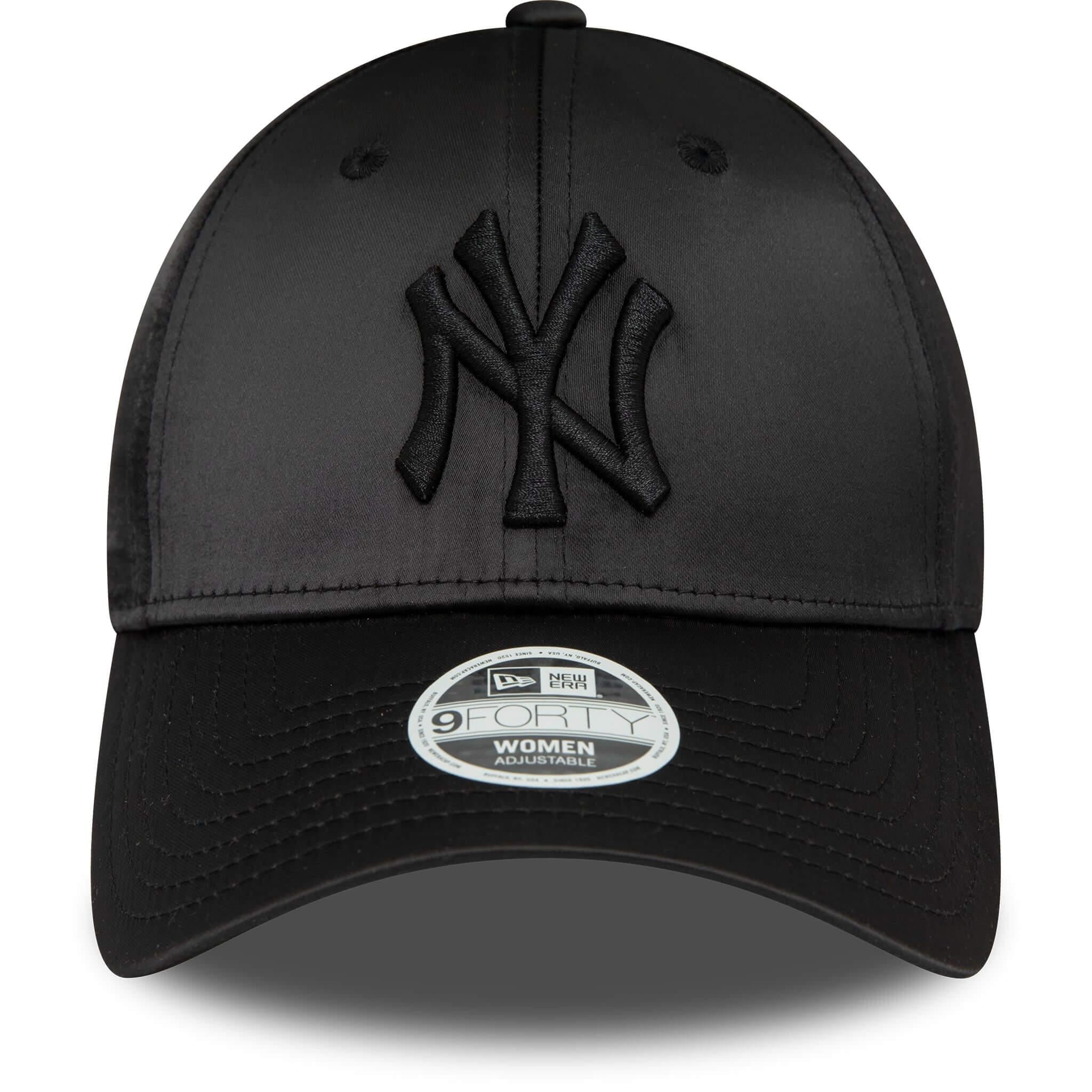 New Era Şapka - Wmns Satin 9FORTY New York Yankees - Siyah