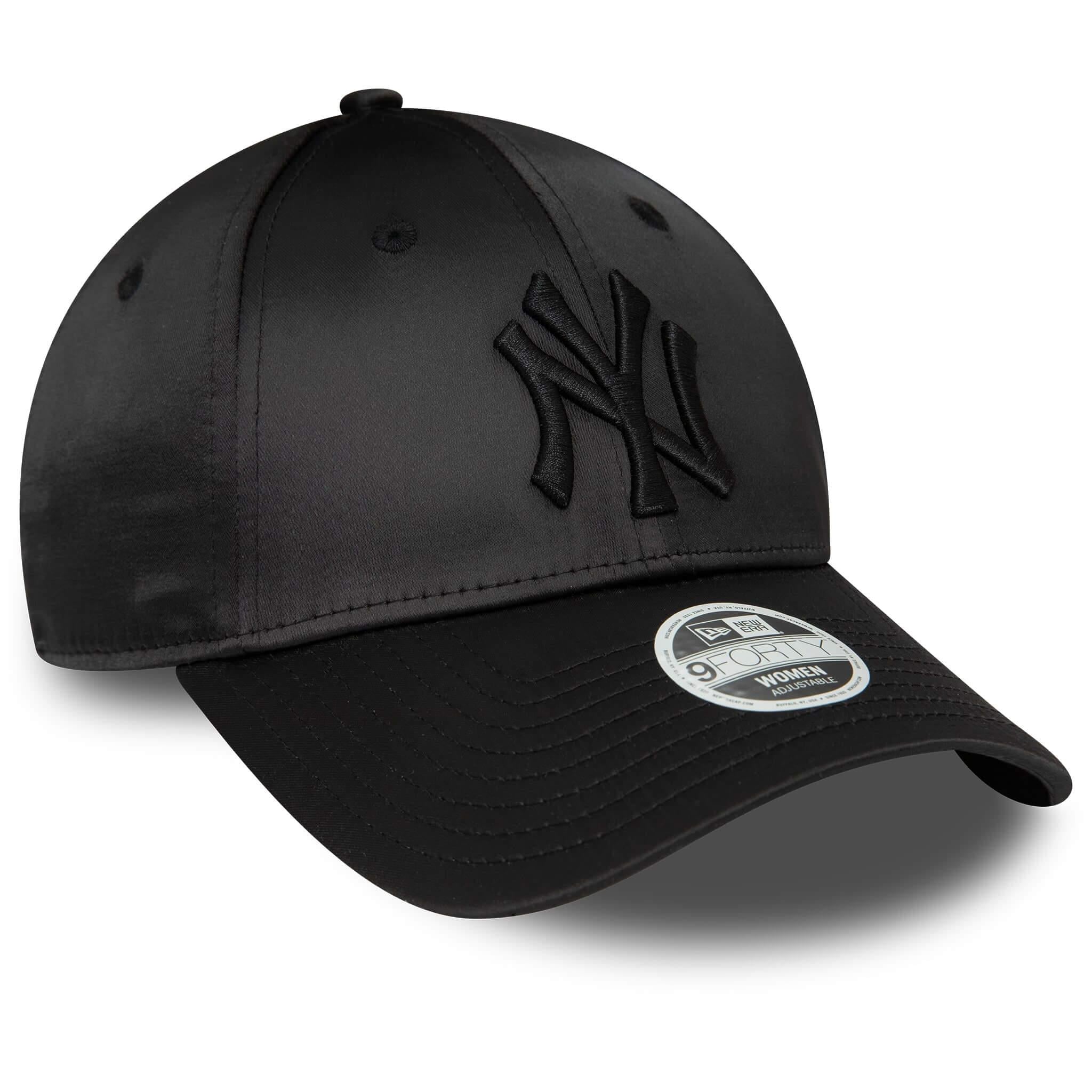 New Era Şapka - Wmns Satin 9FORTY New York Yankees - Siyah
