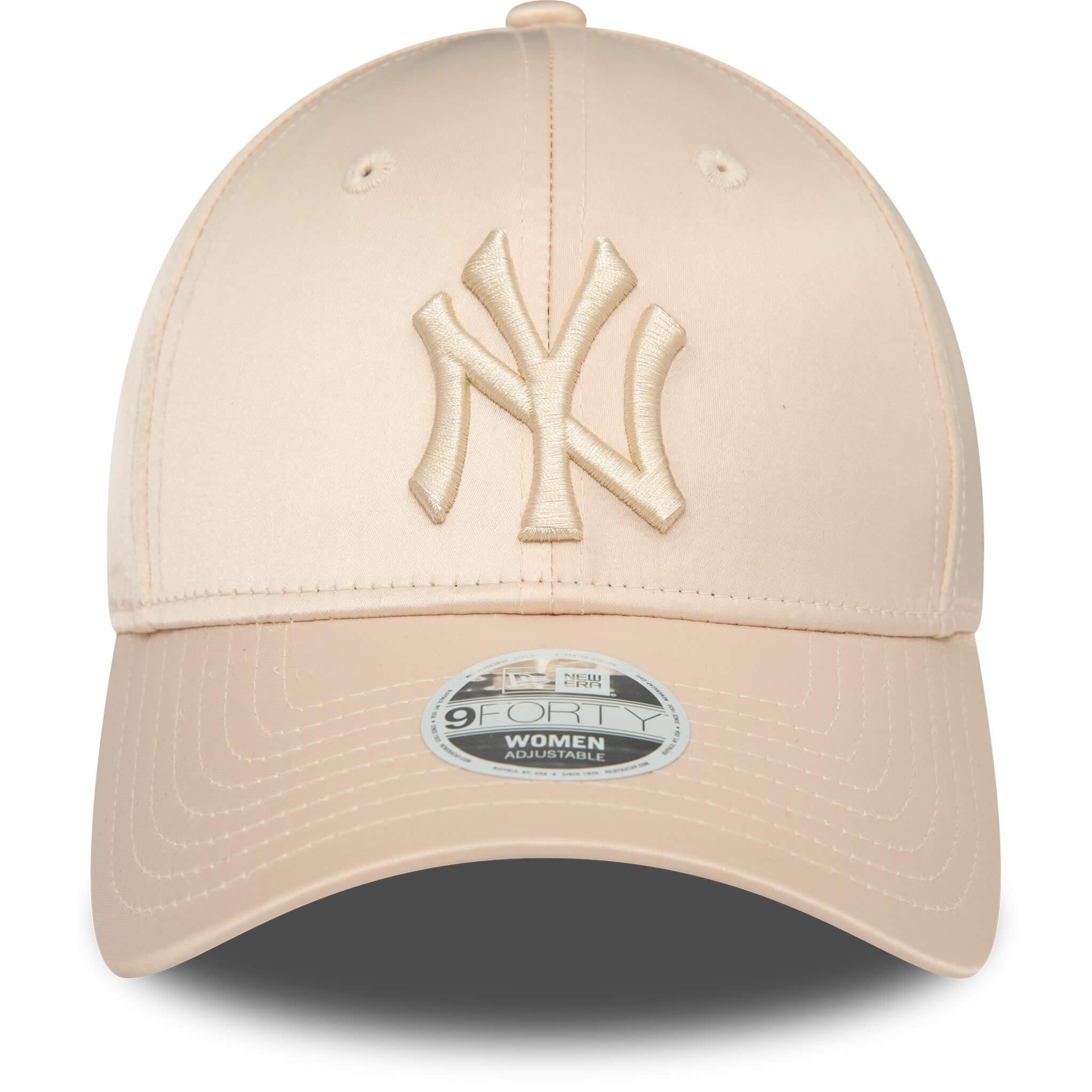 New Era Şapka - Wmns Satin 9FORTY New York Yankees - Krem
