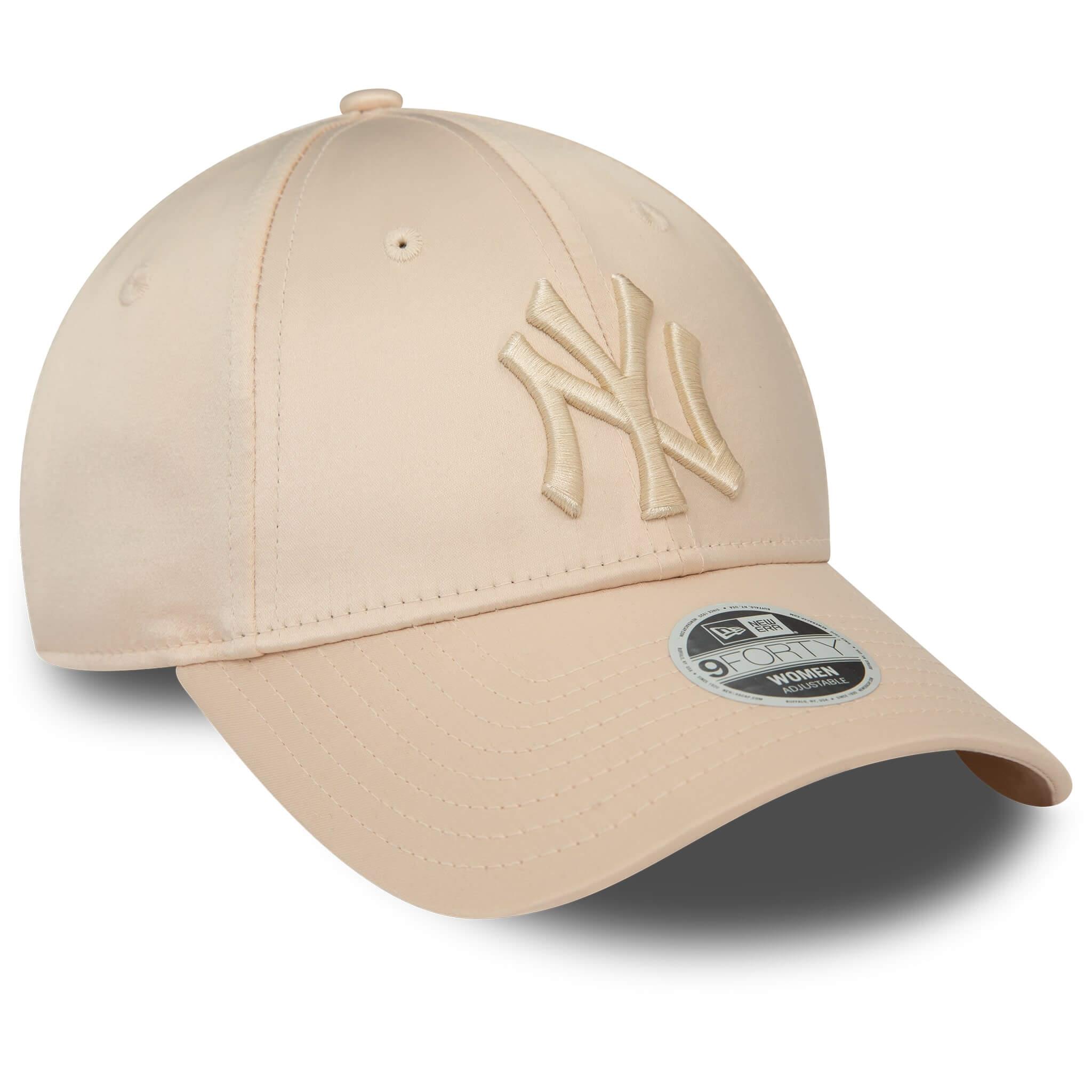 New Era Şapka - Wmns Satin 9FORTY New York Yankees - Krem