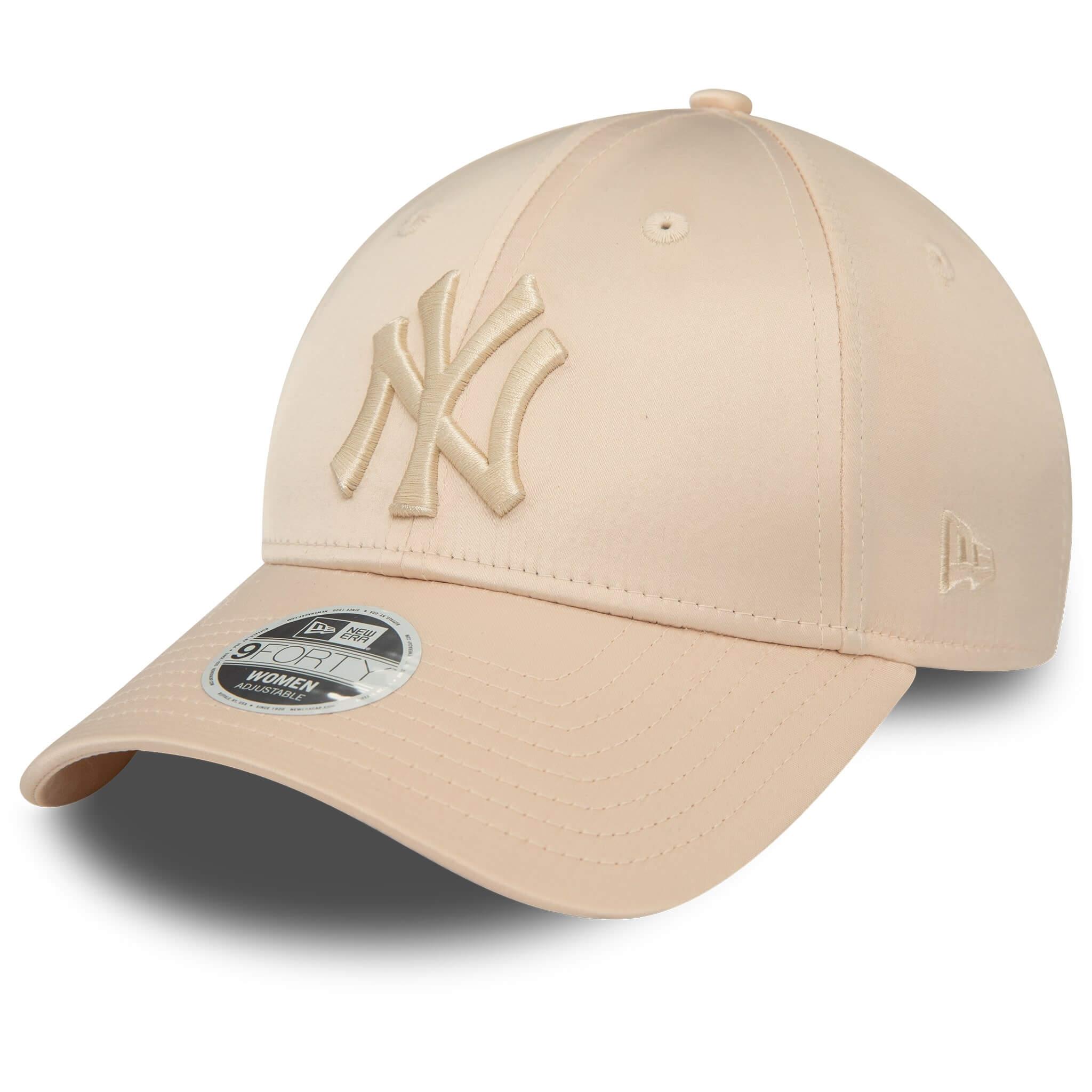 New Era Şapka - Wmns Satin 9FORTY New York Yankees - Krem