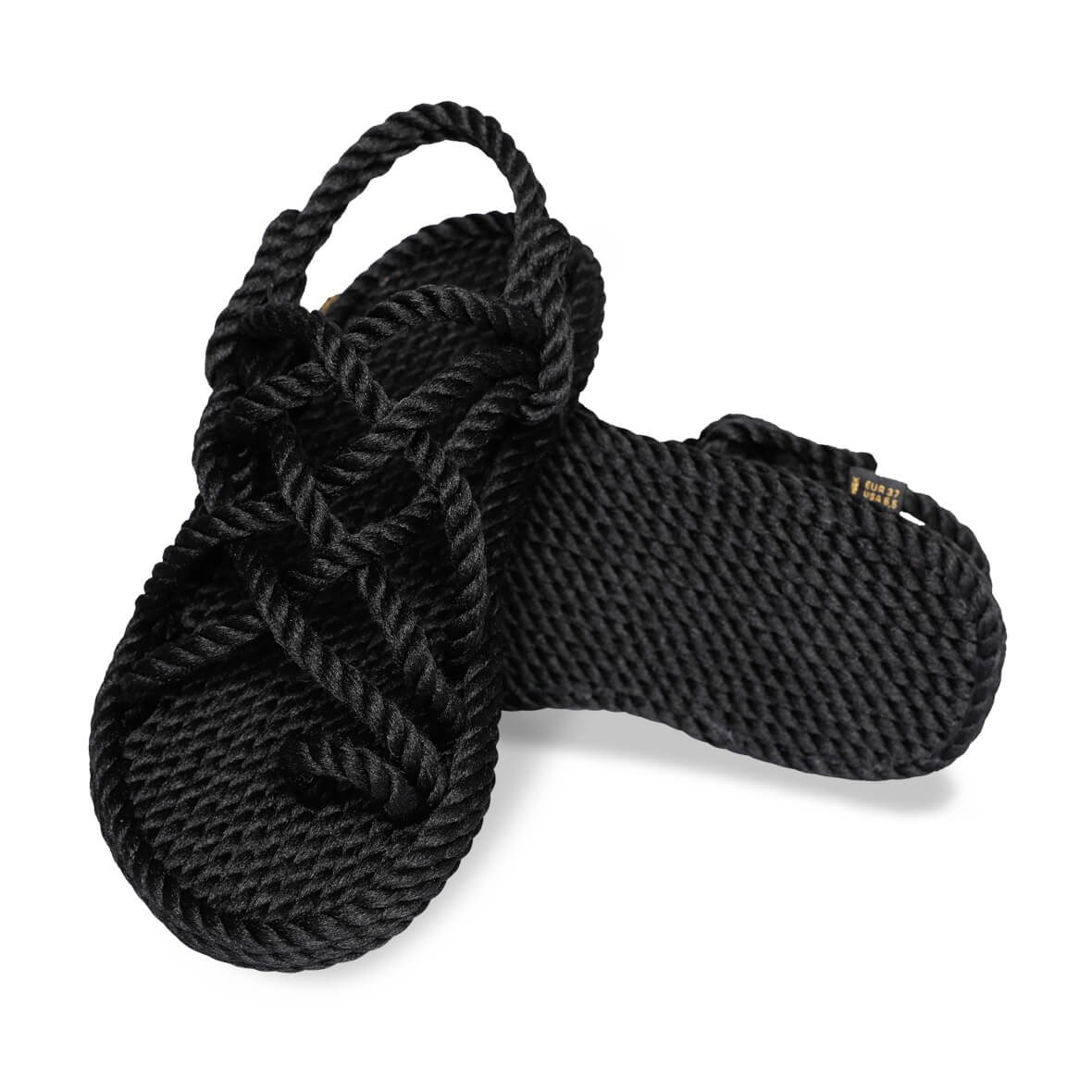 Nomadic Republic Nomadic Kadın Halat Sandalet - Siyah