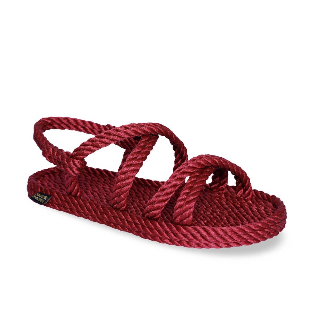 Nomadic Republic Tahiti Kadın Halat Sandalet - Bordo