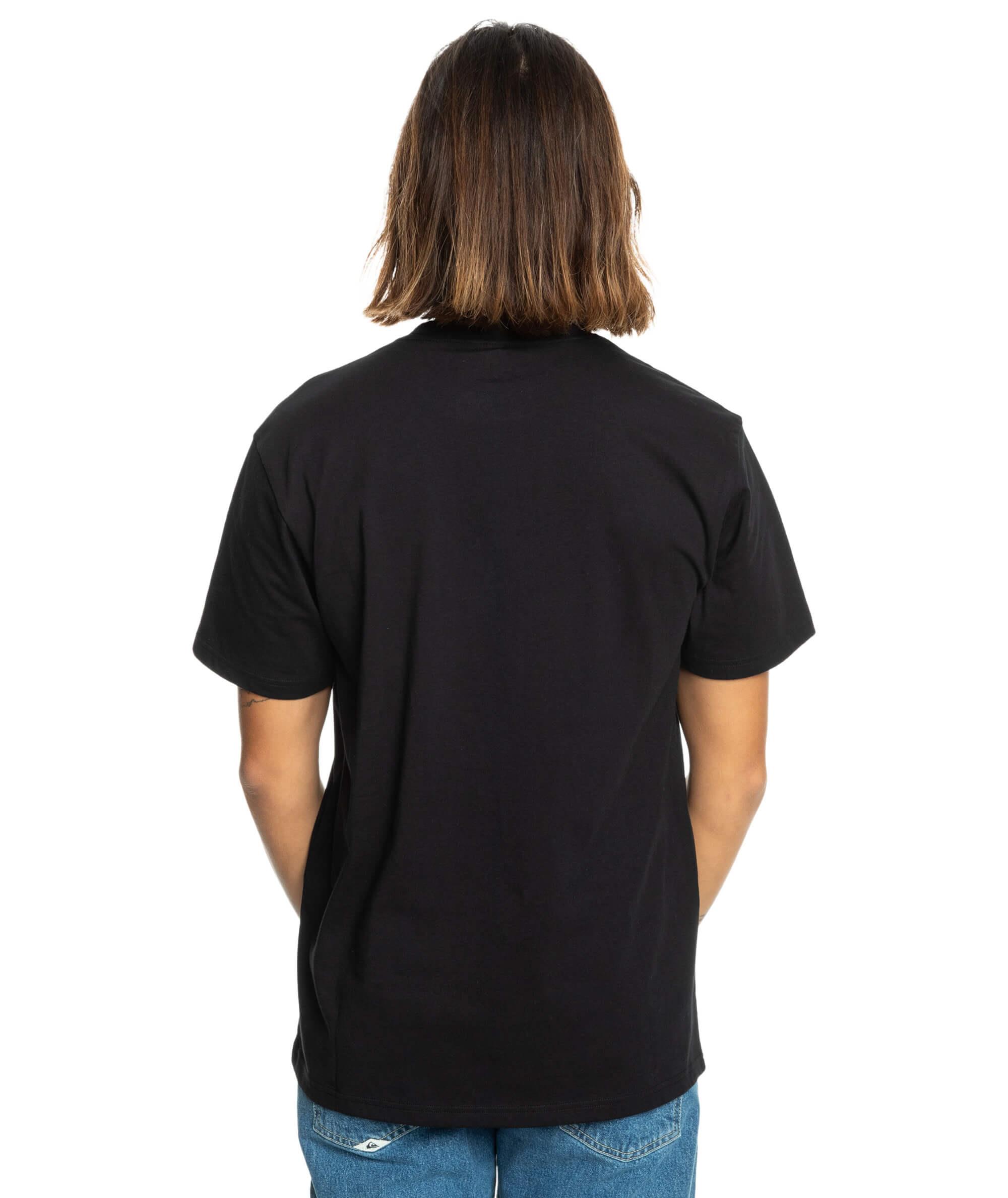 Quiksilver Comp Logo SS Erkek T-Shirt - Siyah