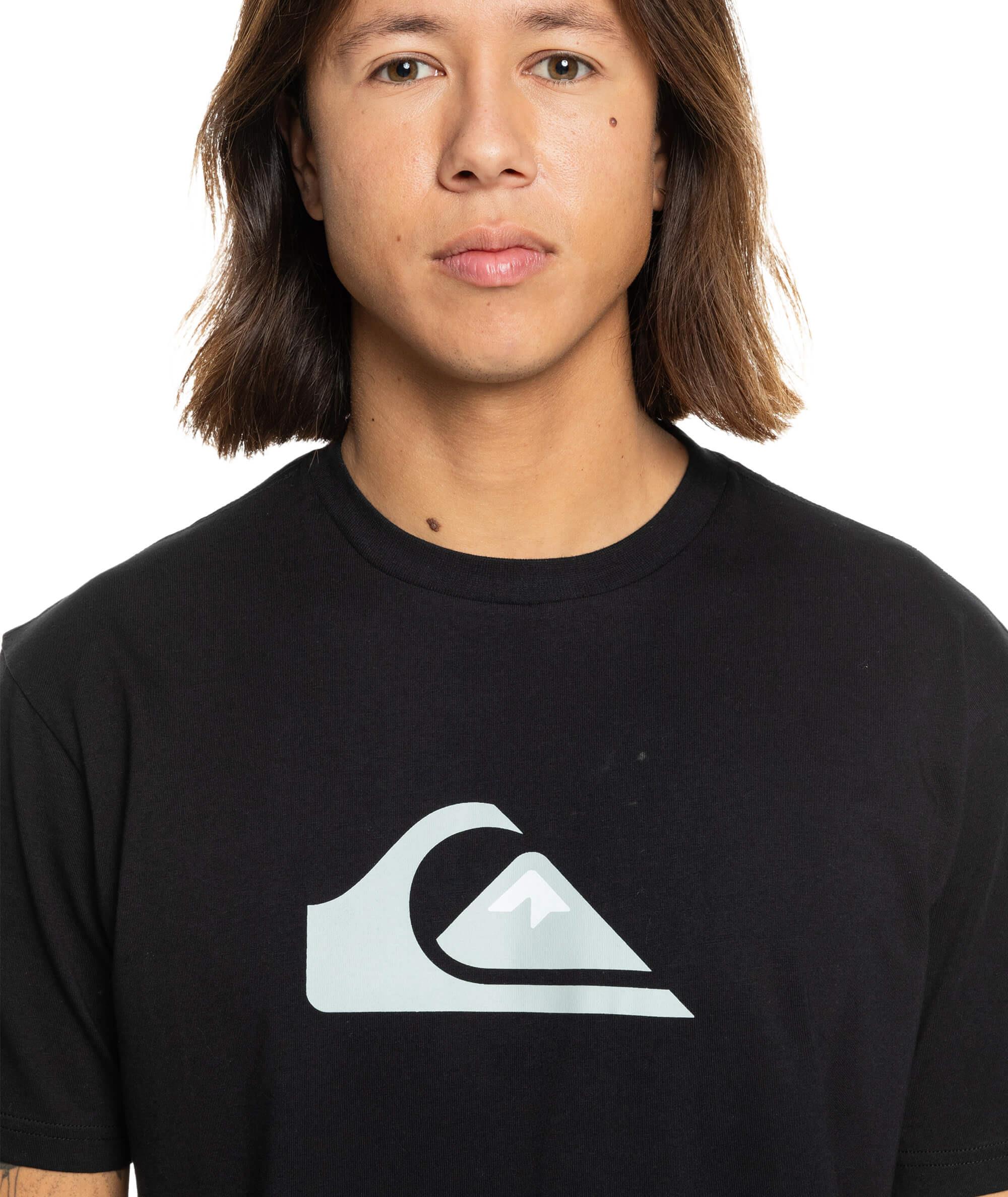 Quiksilver Comp Logo SS Erkek T-Shirt - Siyah