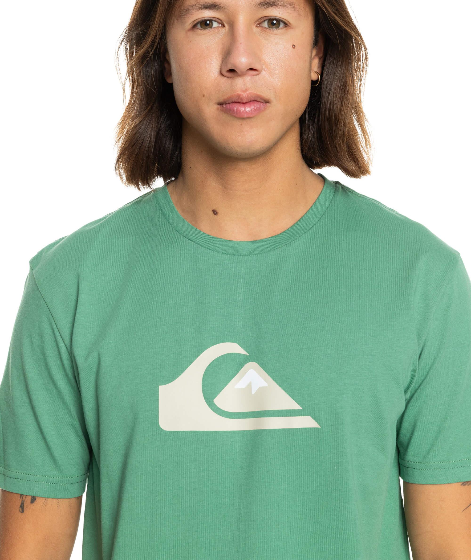 Quiksilver Comp Logo SS Erkek T-Shirt - Yeşil