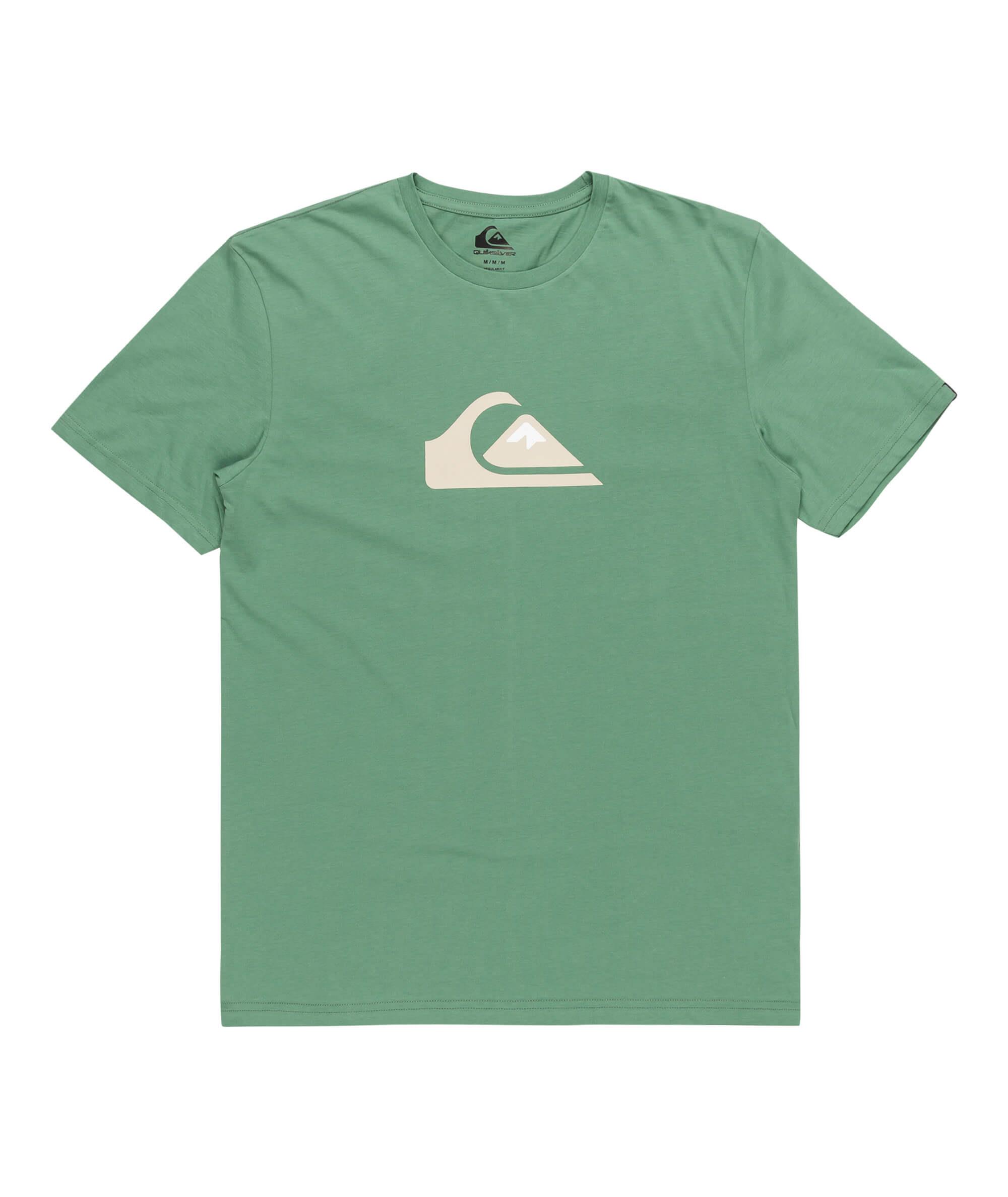 Quiksilver Comp Logo SS Erkek T-Shirt - Yeşil