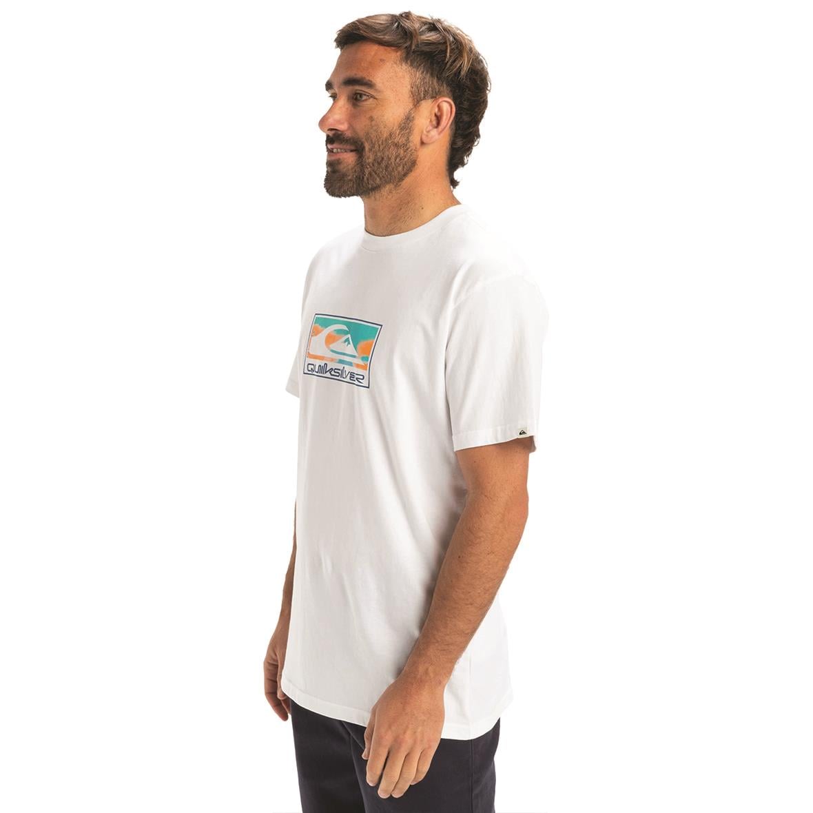 Quiksilver Ev Gradient Box SS Erkek T-Shirt - Beyaz