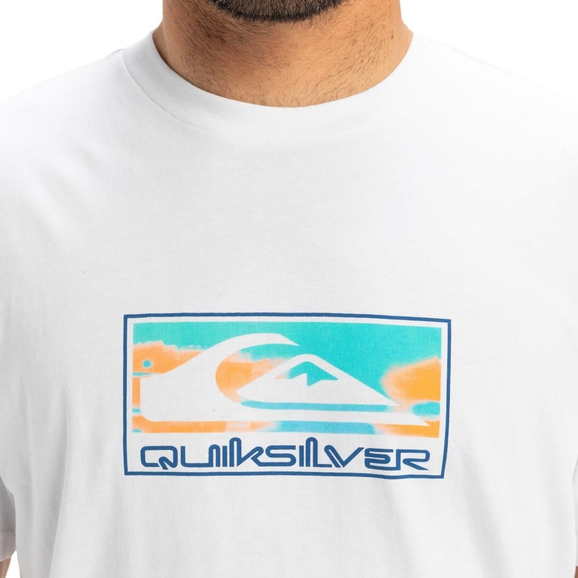 Quiksilver Ev Gradient Box SS Erkek T-Shirt - Beyaz