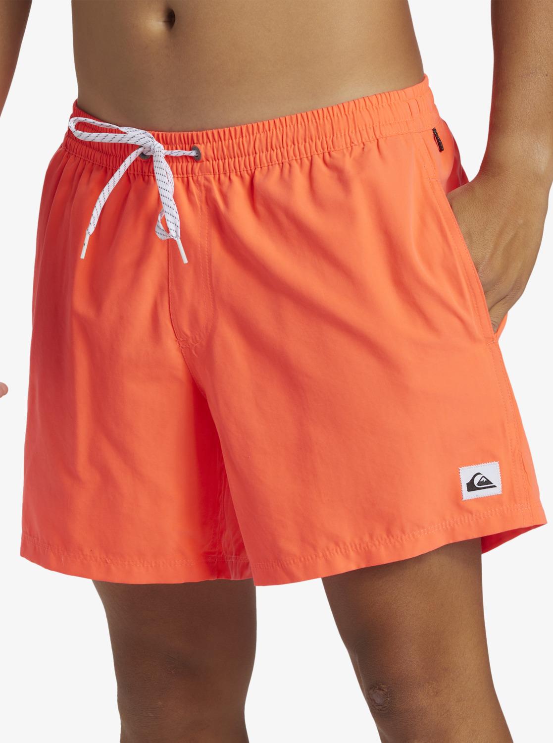 Quiksilver Everyday Solid Volley 15 Erkek Deniz Şortu - Neon  Turuncu
