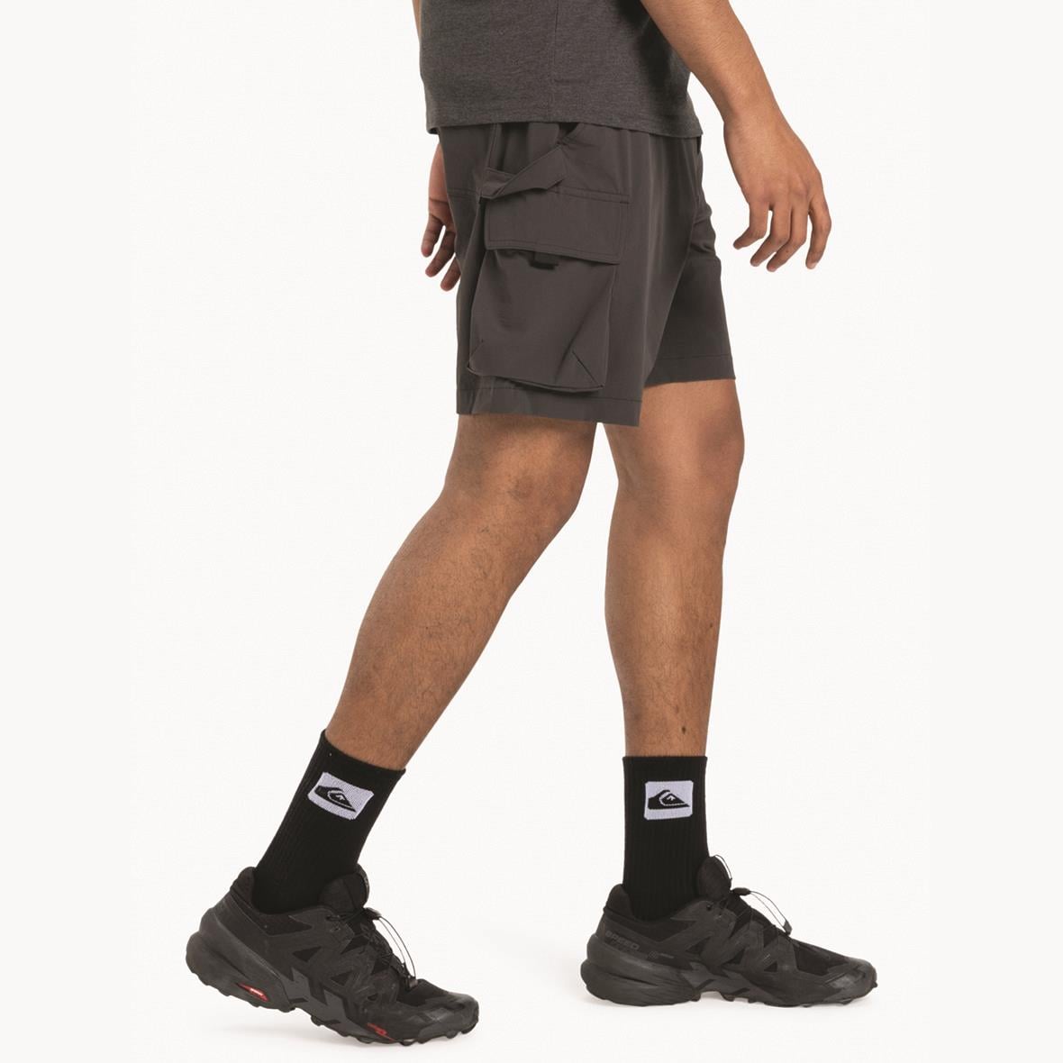 Quiksilver Run Ashore Cargo Erkek Kargo Şort - Koyu Antrasit