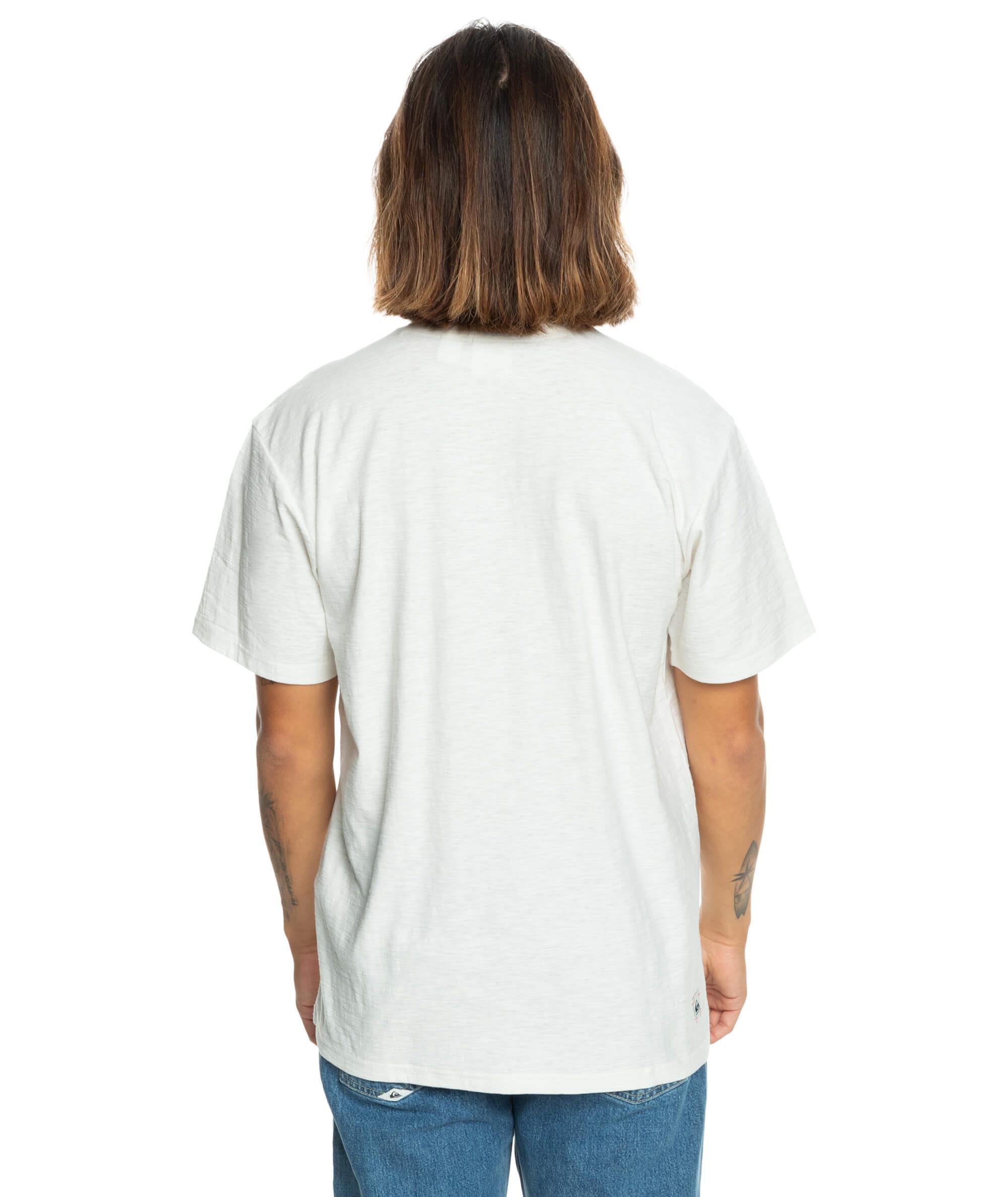Quiksilver Slub Roundneck Erkek T-Shirt - Kırık Beyaz