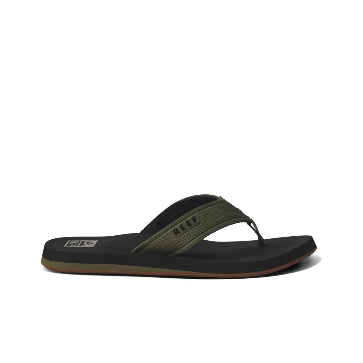 Reef The Layback Erkek Terlik - Siyah / Haki