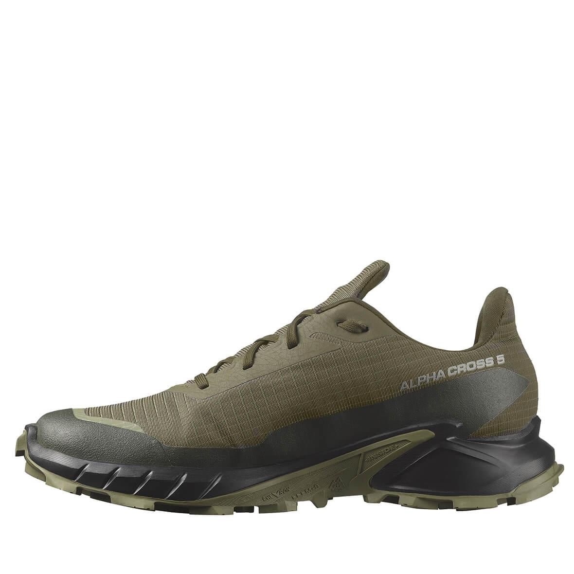 Salomon Alphacross 5 GTX Erkek Koşu Ayakkabısı - Haki