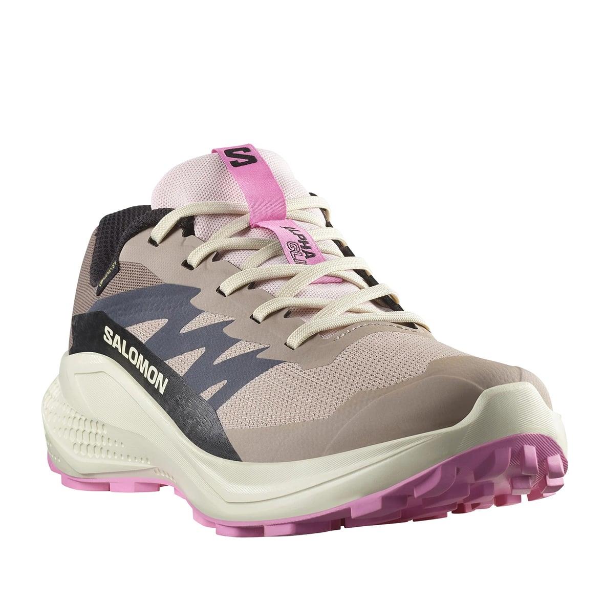Salomon Alphaglide GTX W Gore-Tex Kadın Koşu Ayakkabısı - Açık Mürdüm
