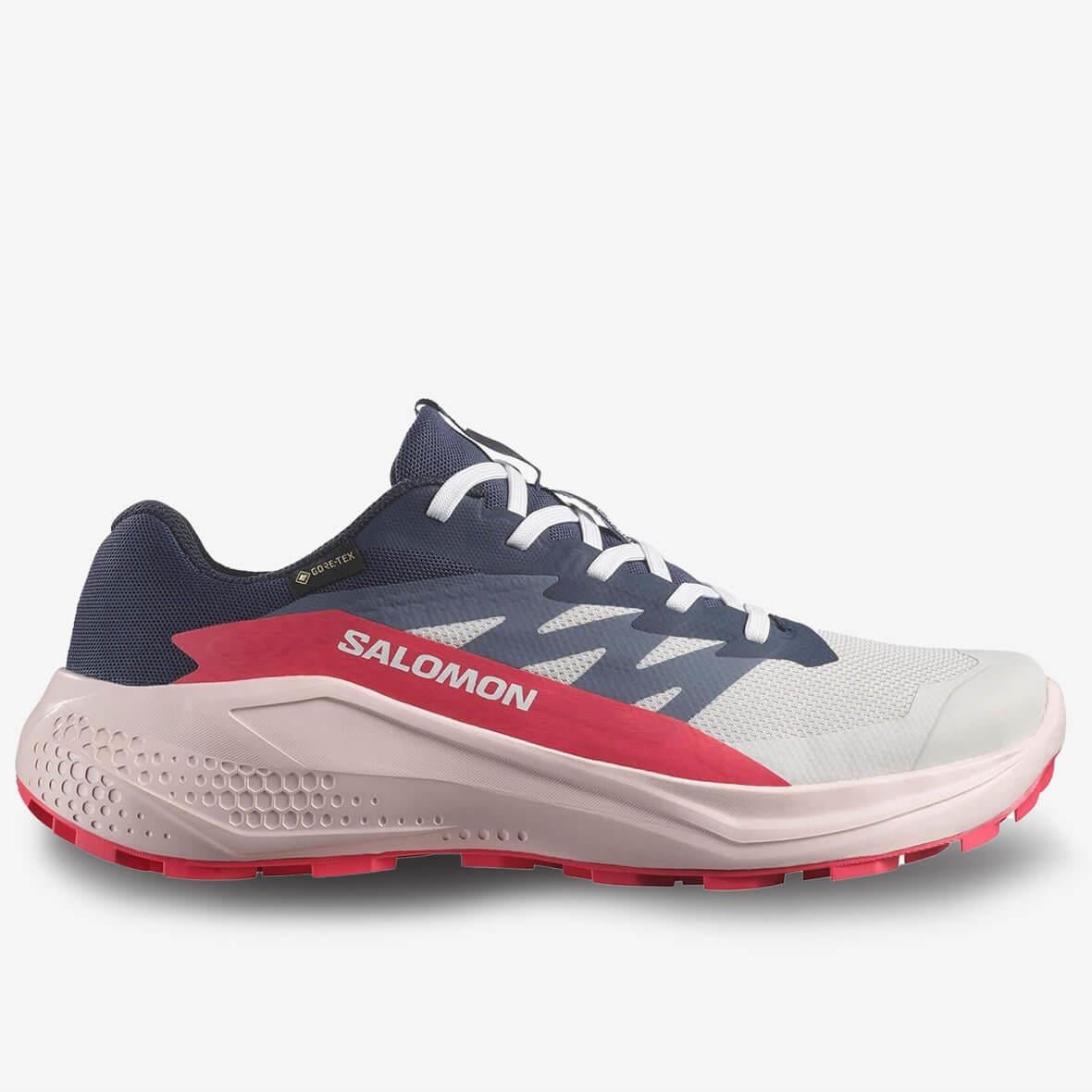 Salomon Alphaglide GTX W Gore-Tex Kadın Koşu Ayakkabısı - Açık Gri