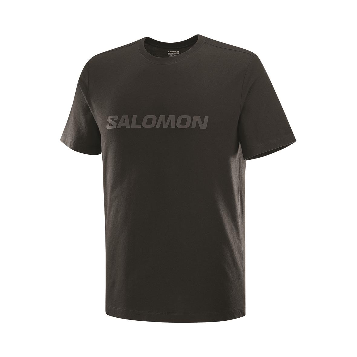Salomon Big Logo Tee M Erkek T-Shirt - Siyah
