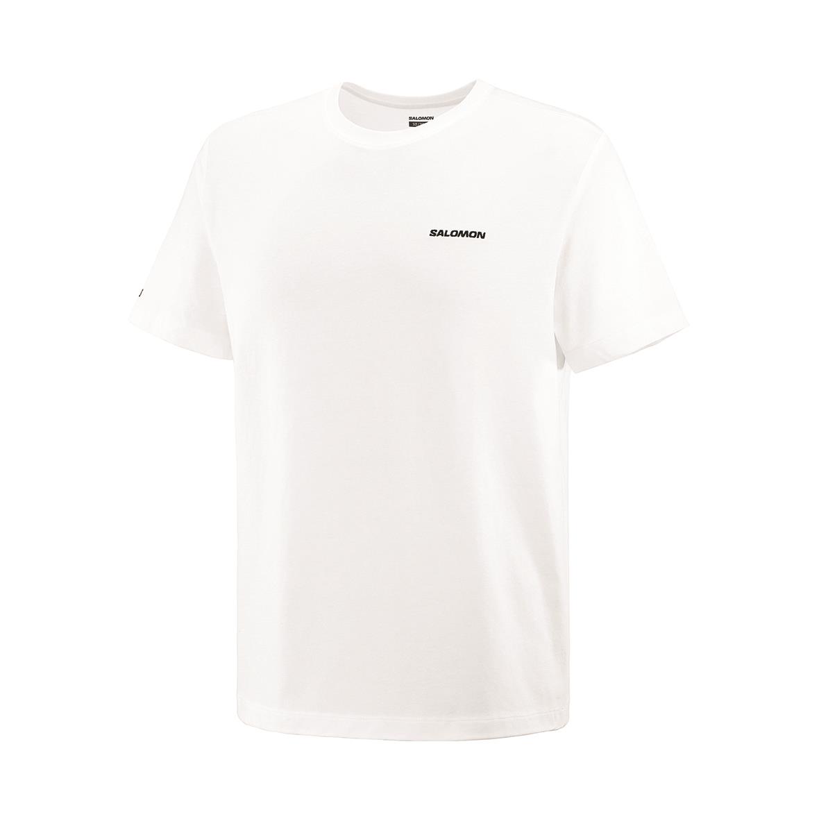 Salomon Logo Tee M Erkek T-Shirt - Beyaz