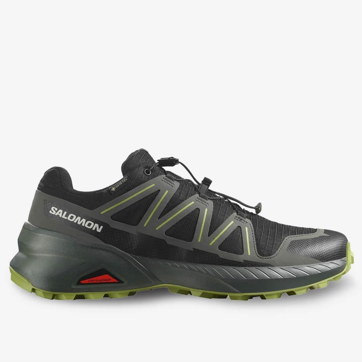 Salomon Speedcross Peak GTX Gore-Tex Erkek Koşu Ayakkabısı - Siyah / Haki