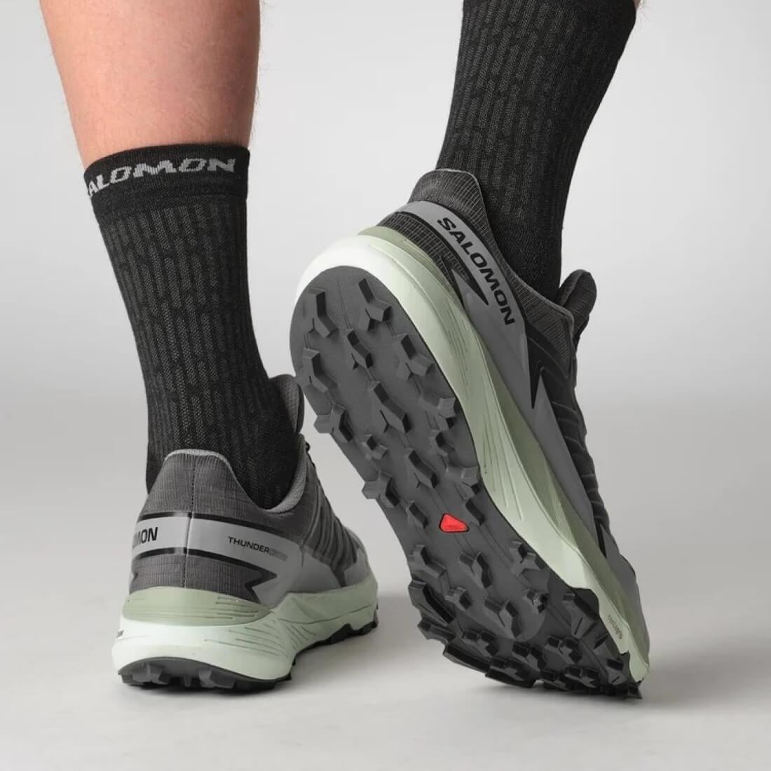 Salomon Thundercross Erkek Koşu Ayakkabısı - Gri / Siyah