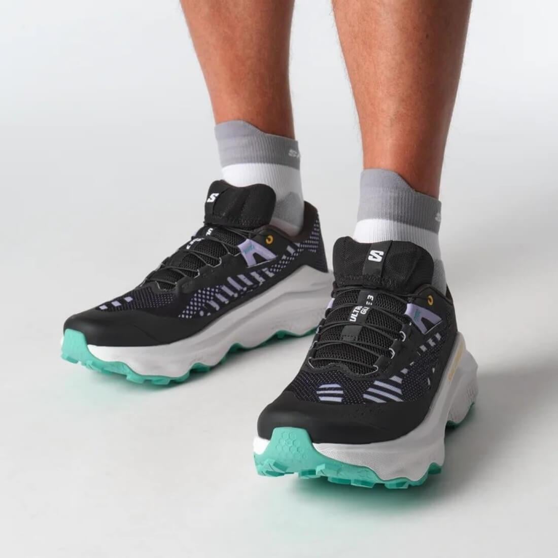 Salomon Ultra Glide 3 Proto Pack Erkek Koşu Ayakkabısı - Siyah / Beyaz