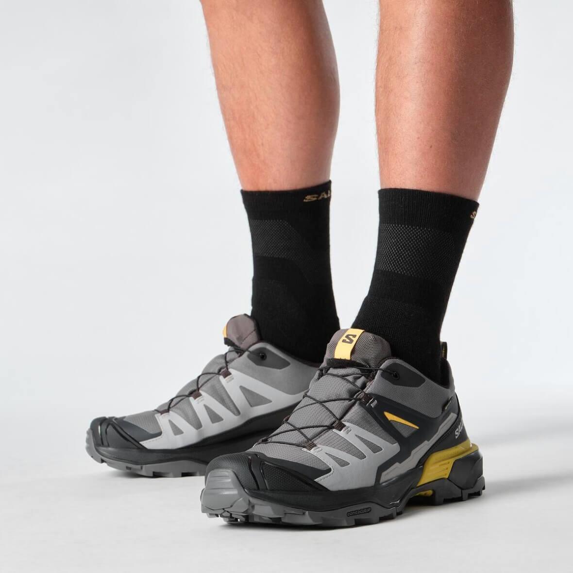 Salomon X Ultra 360 GTX Gore-Tex Erkek Outdoor Ayakkabı - Gri / Siyah