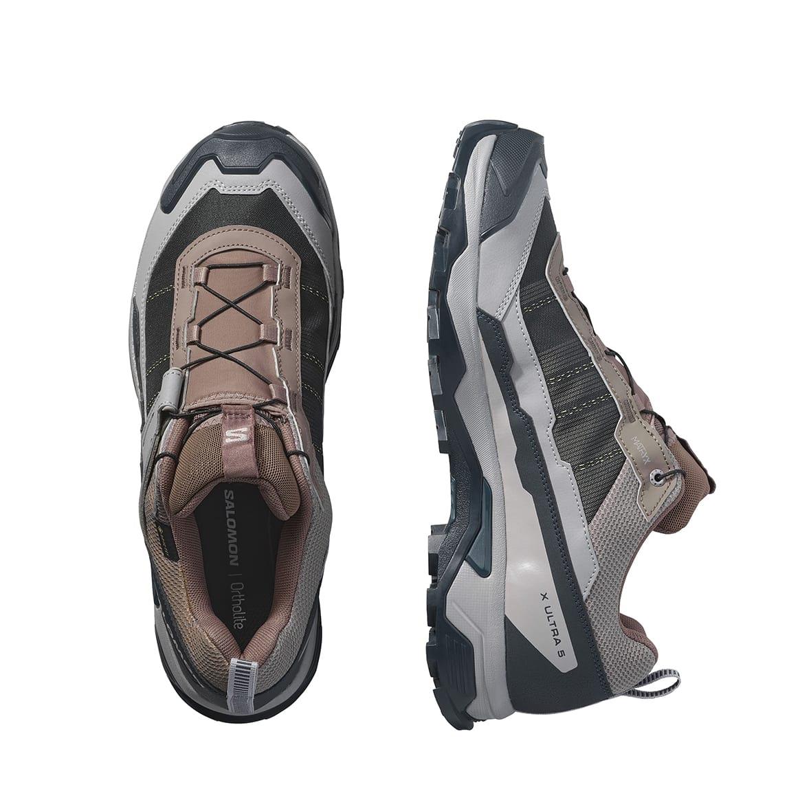 Salomon X Ultra 5 GTX Gore-Tex Erkek Outdoor Ayakkabı - Gri / Siyah