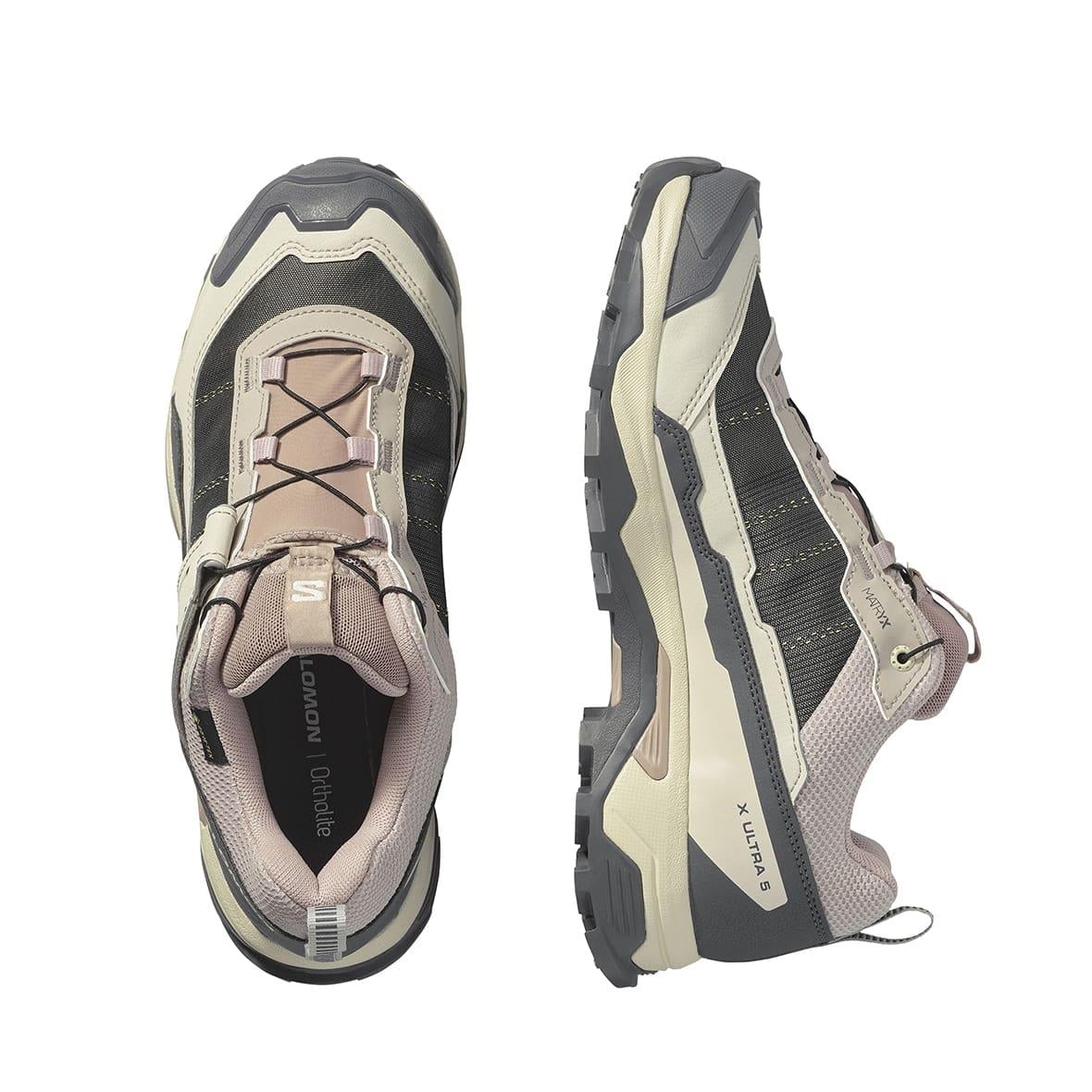 Salomon X Ultra 5 GTX Gore-Tex Kadın Outdoor Ayakkabı - Antrasit / Krem