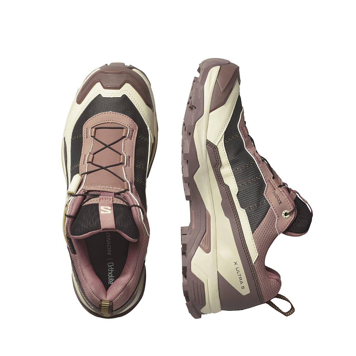 Salomon X Ultra 5 GTX W Gore-Tex Kadın Outdoor Ayakkabı - Kakao / Krem