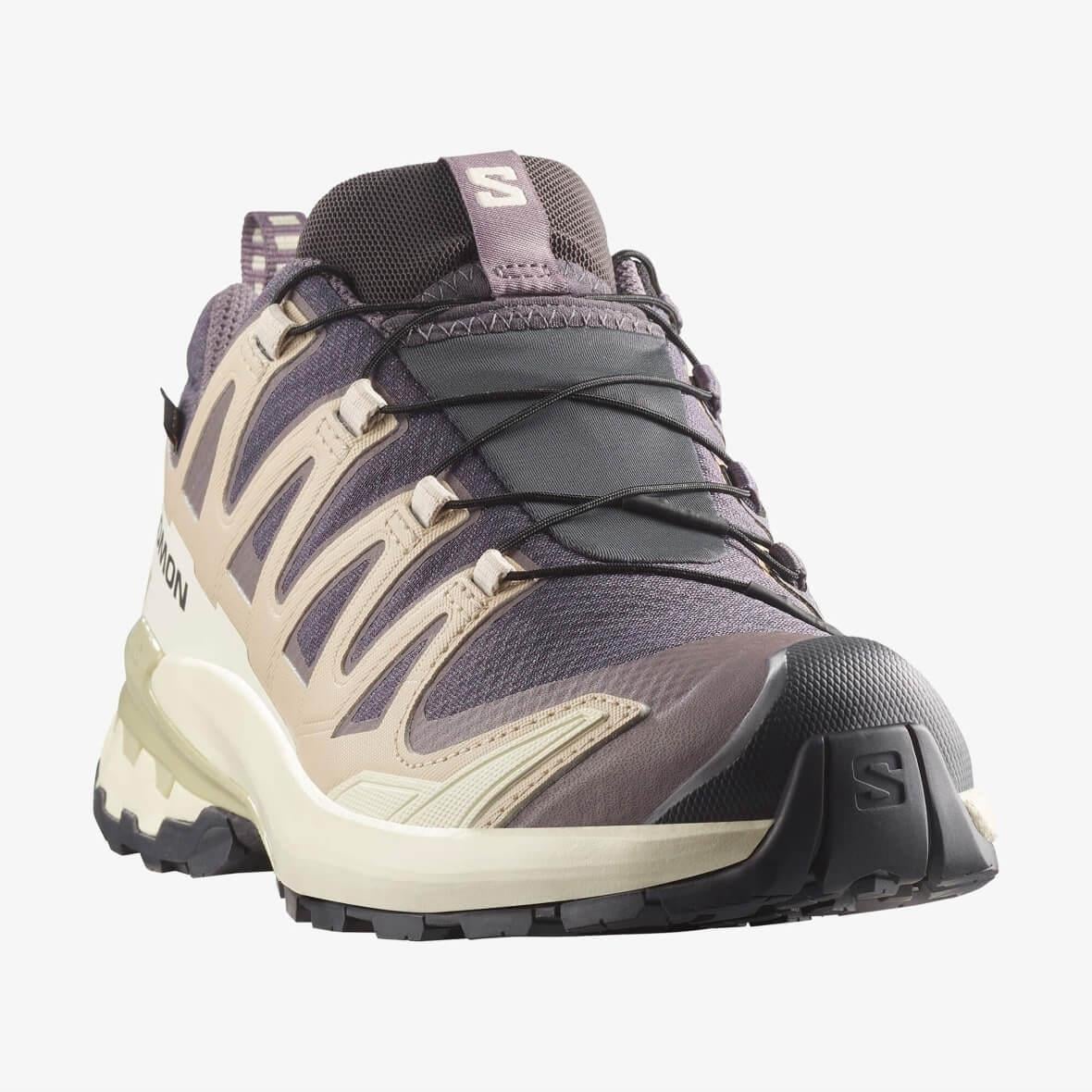 Salomon XA PRO 3D V9 GTX W Gore-Tex Kadın Outdoor Ayakkabı - Mürdüm / Ekru