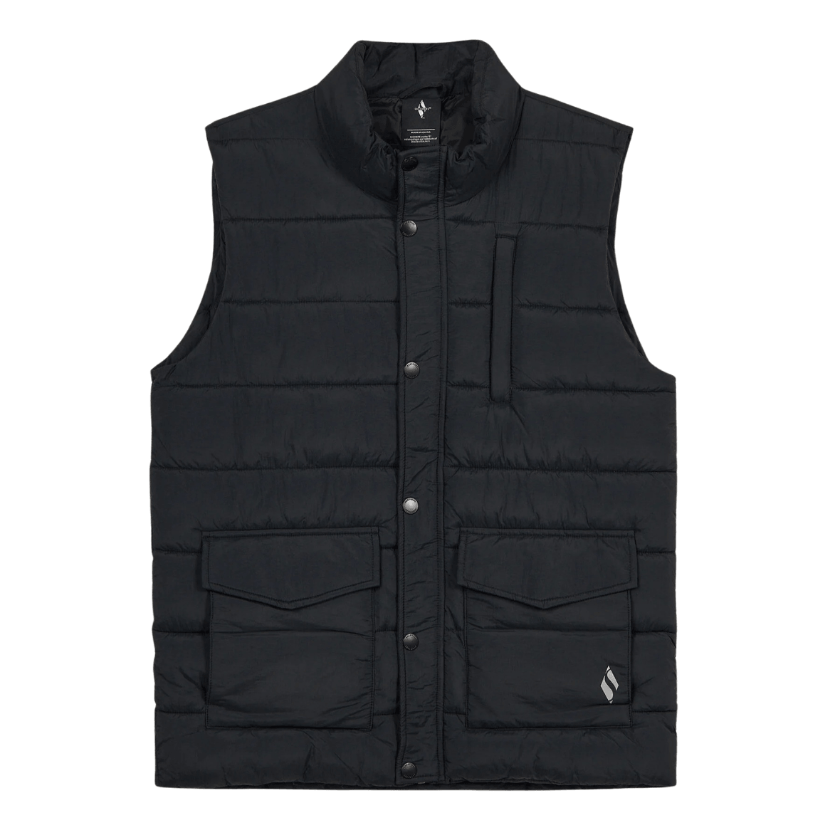 Skechers All Weather Cozy Fit Full Zip Vest S2620193-3817 Erkek Yelek - Siyah