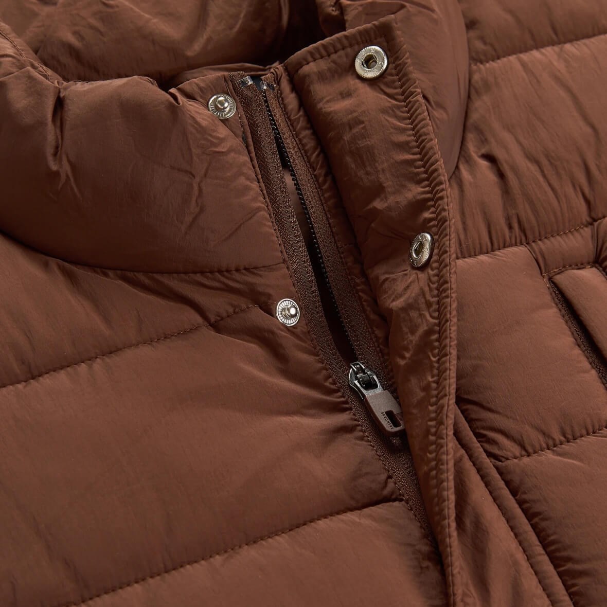 Skechers All Weather Cozy Fit Full Zip Vest S2620193-2070 Erkek Yelek - Kahverengi